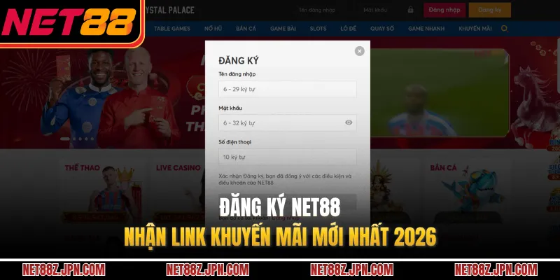 Đăng Ký NET88 - Nhận Link Khuyến Mãi Mới Nhất 2026